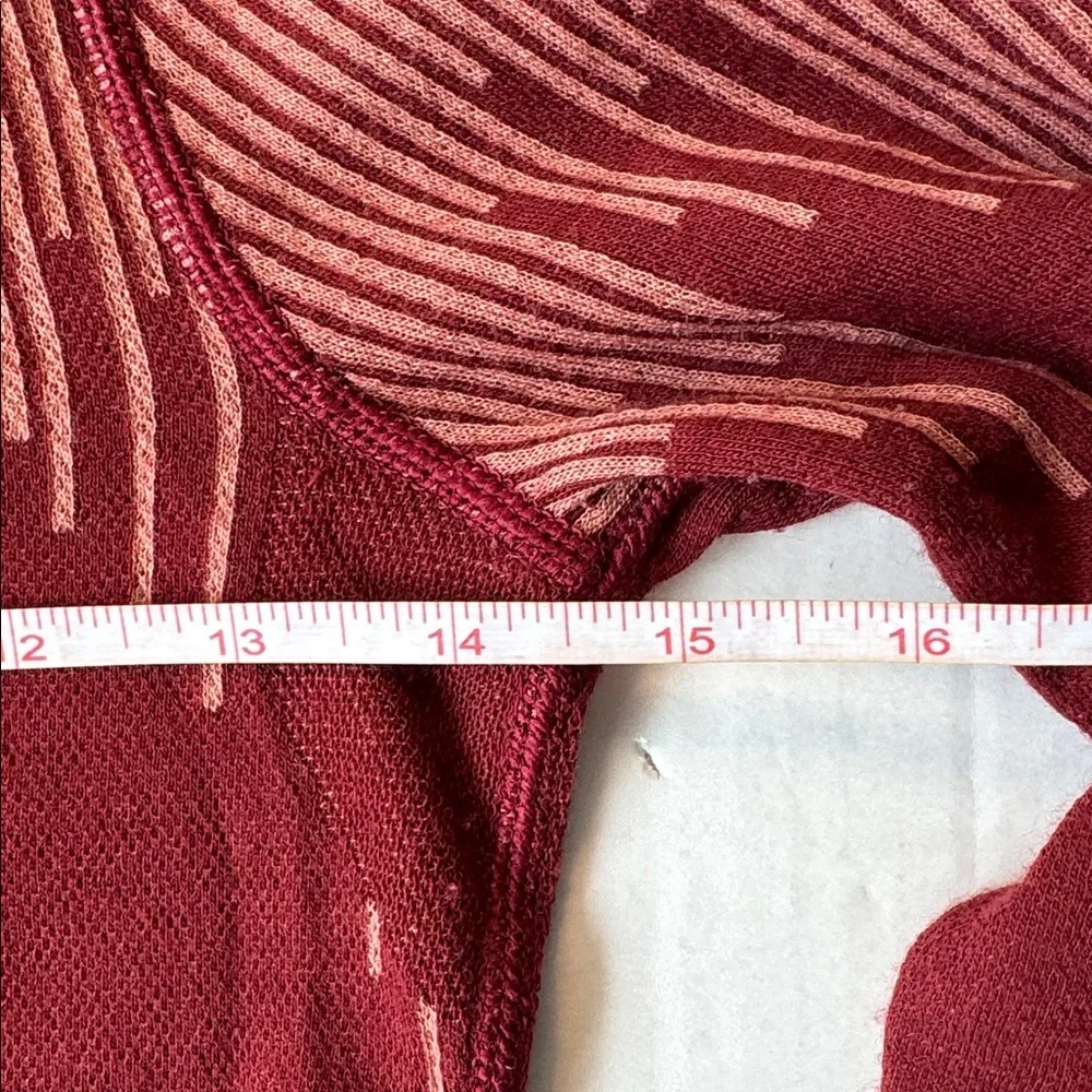 Smartwool Burgundy/Walnut 1/4 Zip-Up Intraknit 200 Base Layer size S Small - Picture 7 of 8